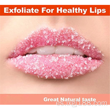 Exfoliante orgánico personalizado con sabor a fresa para labios
